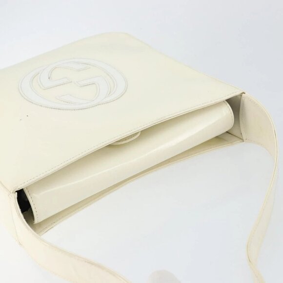 GUCCI Soho Shoulder Bag Enamel White Auth ep11364 - Picture 7 of 14